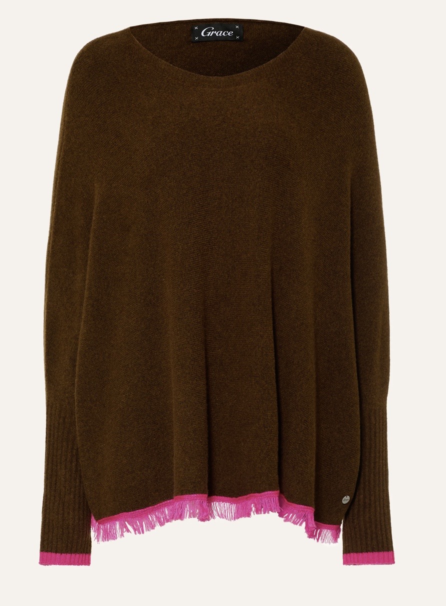 Fransenpullover oversized