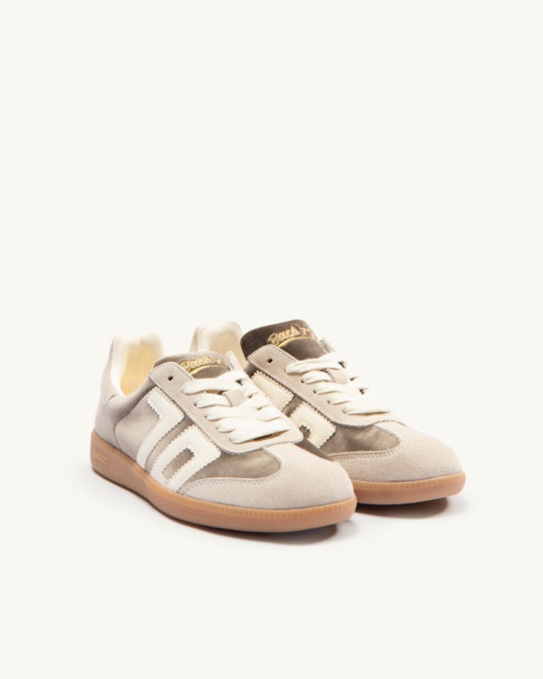 Sneaker Velvet taupe/butter