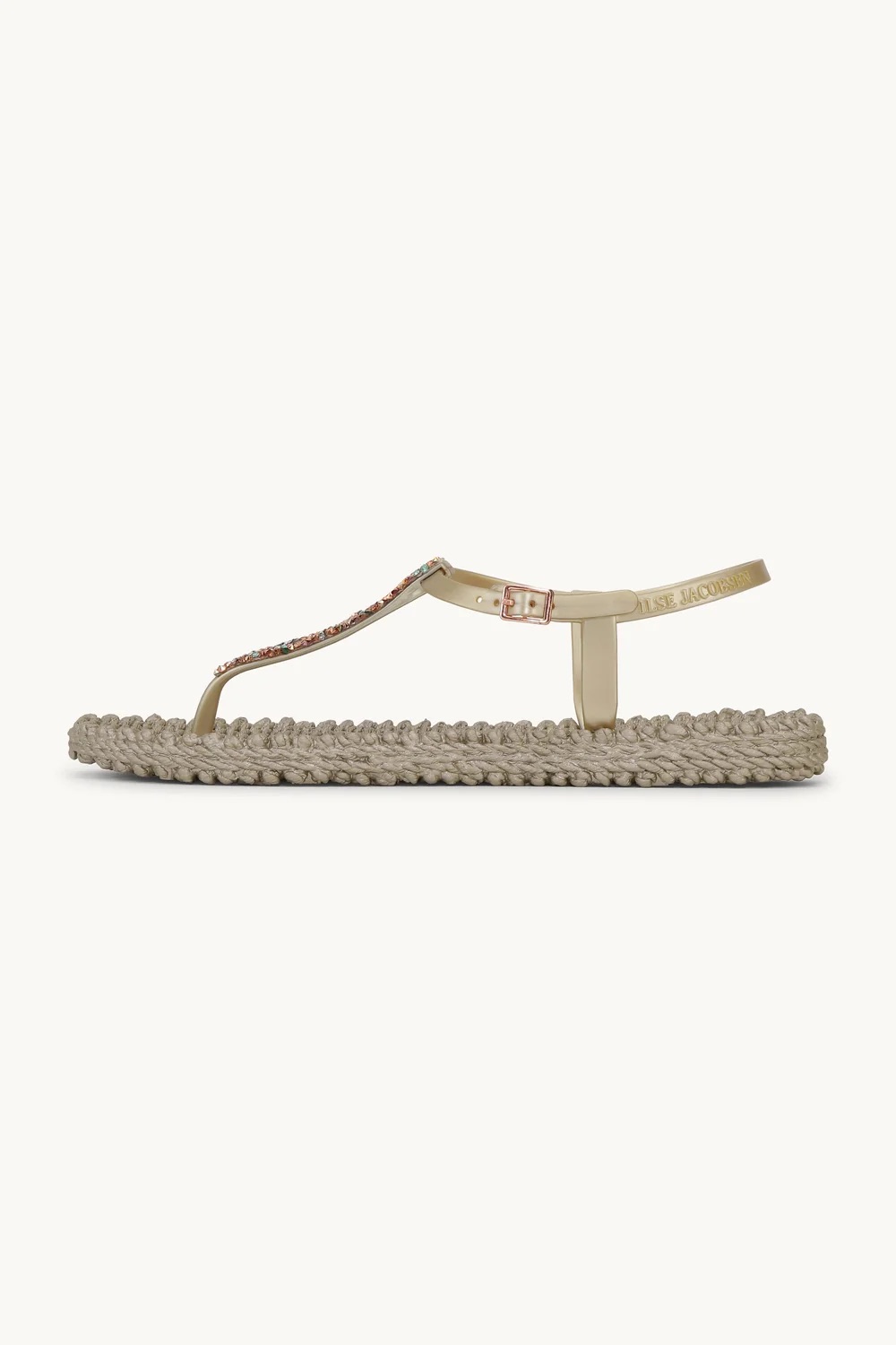 Flip Flops Platin Strasssteine