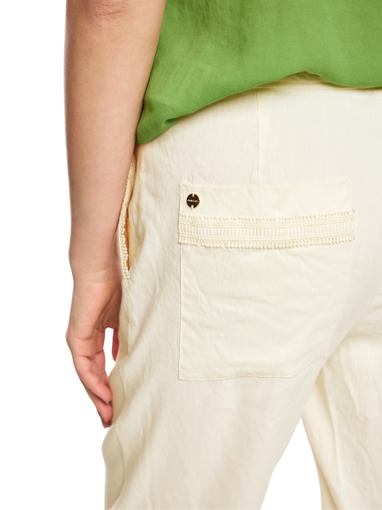 khaki pants, back pocket, reisverschluss, steinfarben, baumwolle