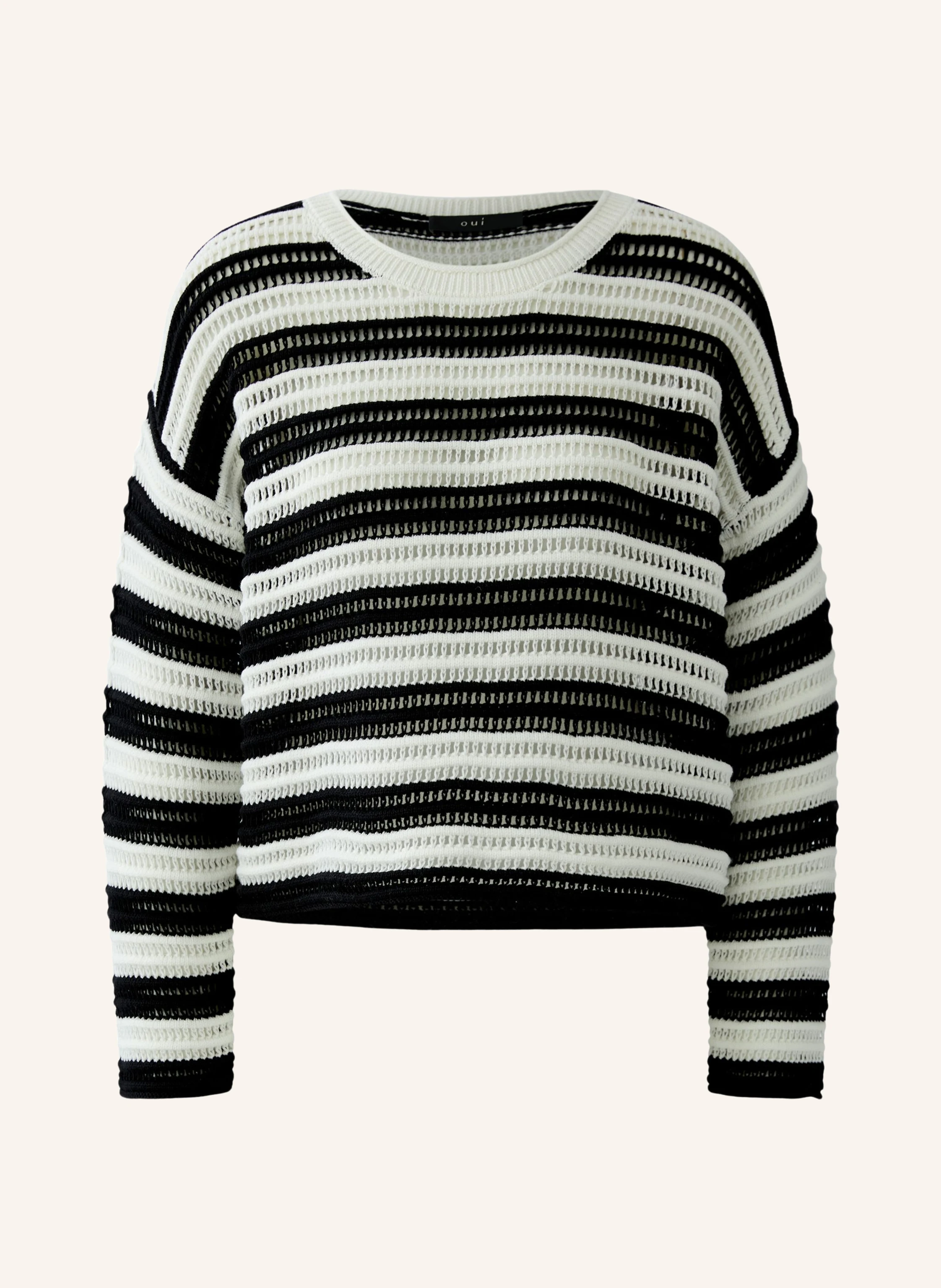 Pullover weiß/schwarz