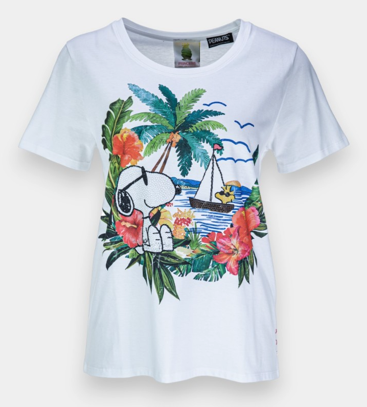 T-Shirt, Snoopy, Print, Hawaii, Sommer