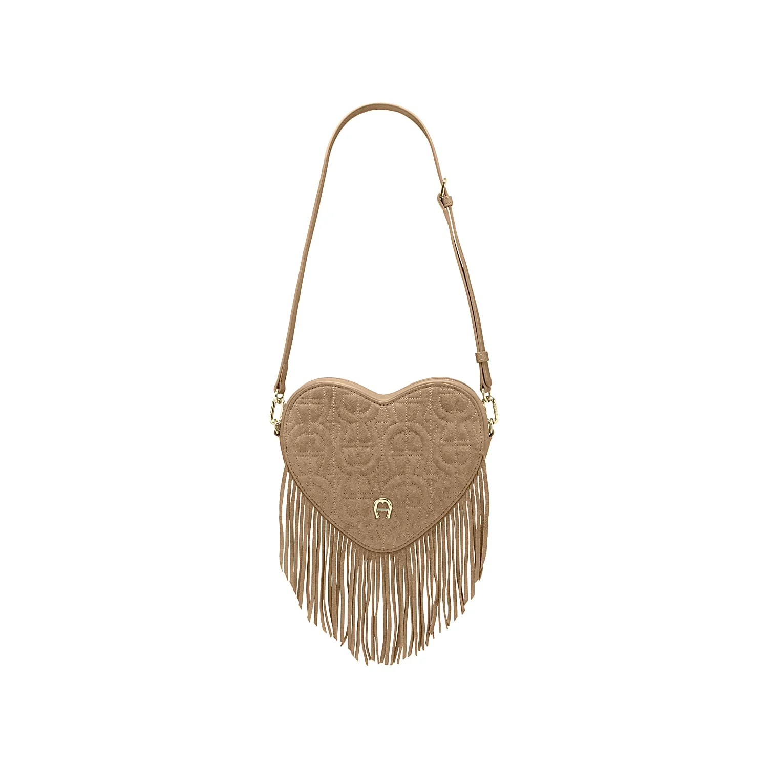 Heart Pouch Frangia (oat beige)