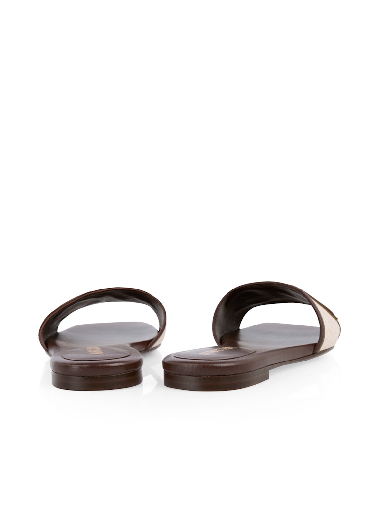 Sandalen, Leder, Braun, Flip-Flops, Einlage