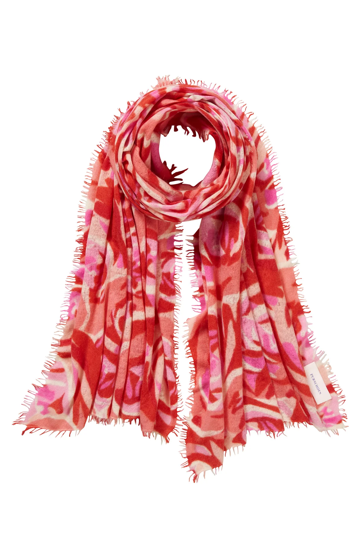 Cashmere-Schal Deep Roses lipstick-pink