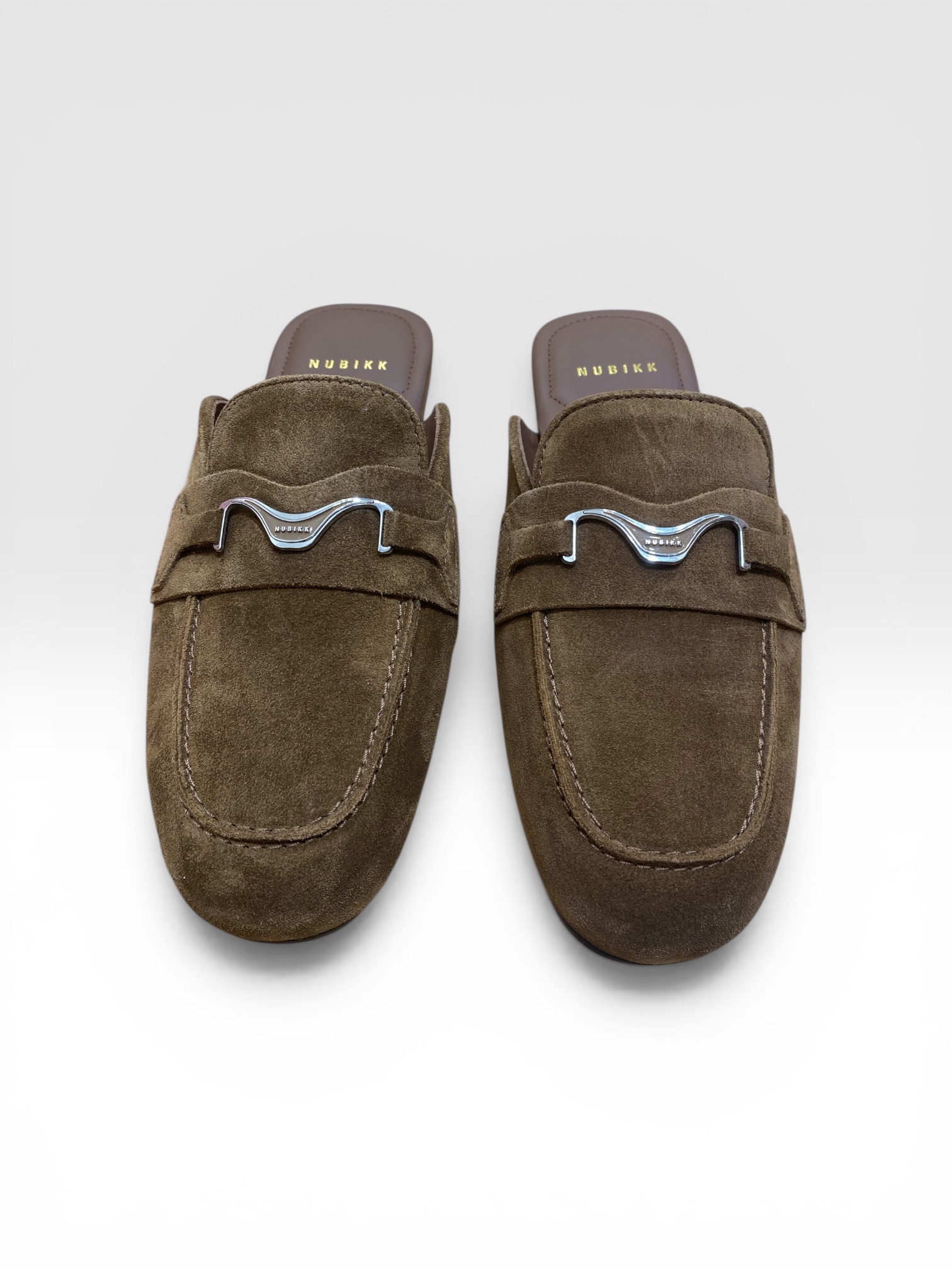 Joan Mule Braune Wildleder-Schuhe