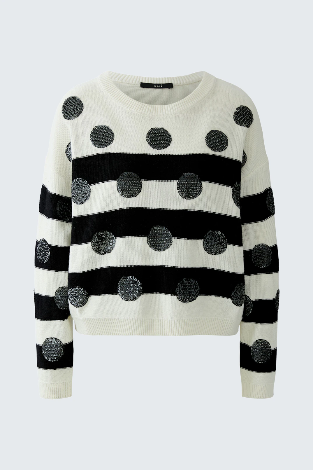 Pullover weiß/schwarz
