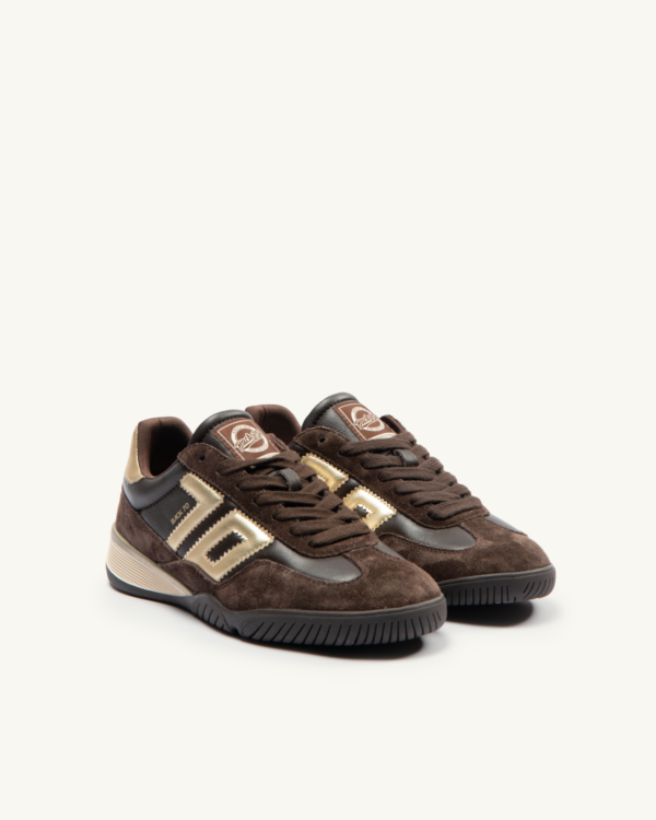Sneaker Fireball Spongy Nappa Coffee/Gold