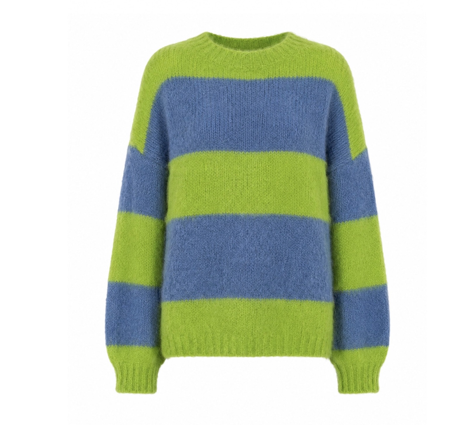 Pullover (blau grün gestreift)