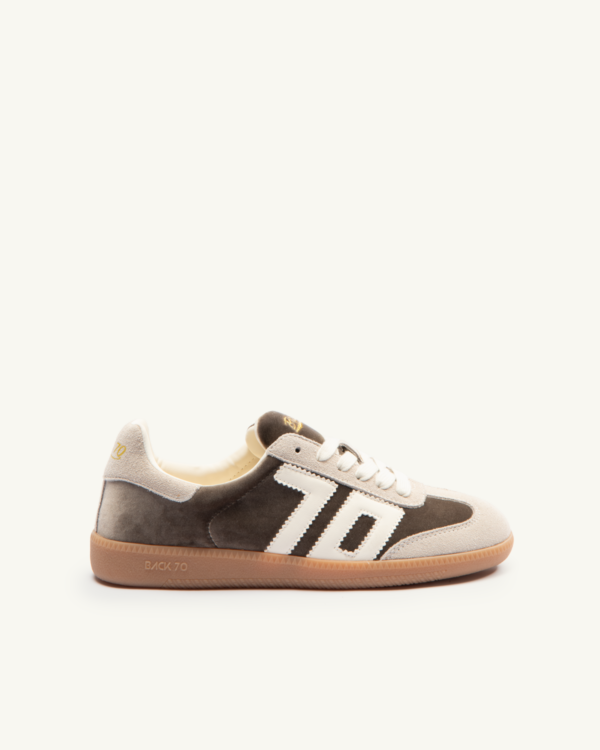 Sneaker Velvet taupe/butter