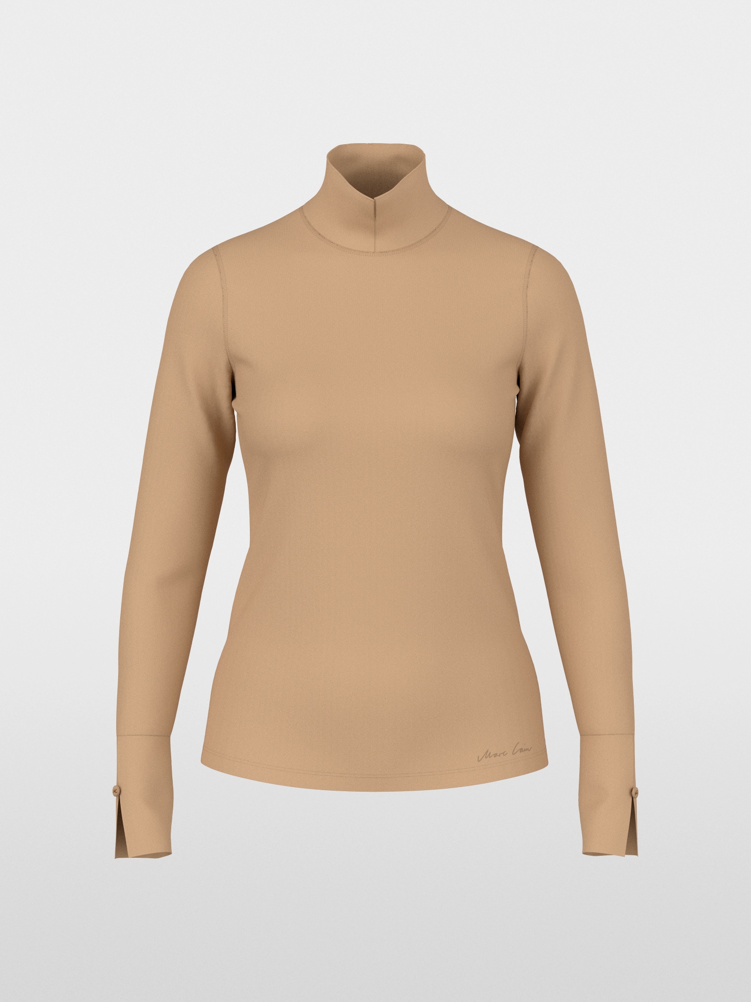 Basic-Shirt mit Stehkragen (620)