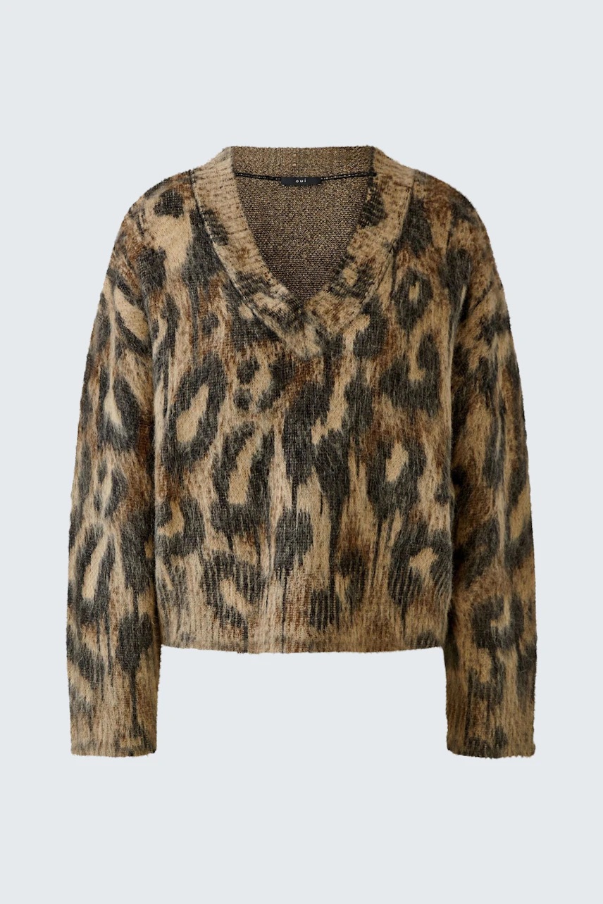 Pullover camel grey