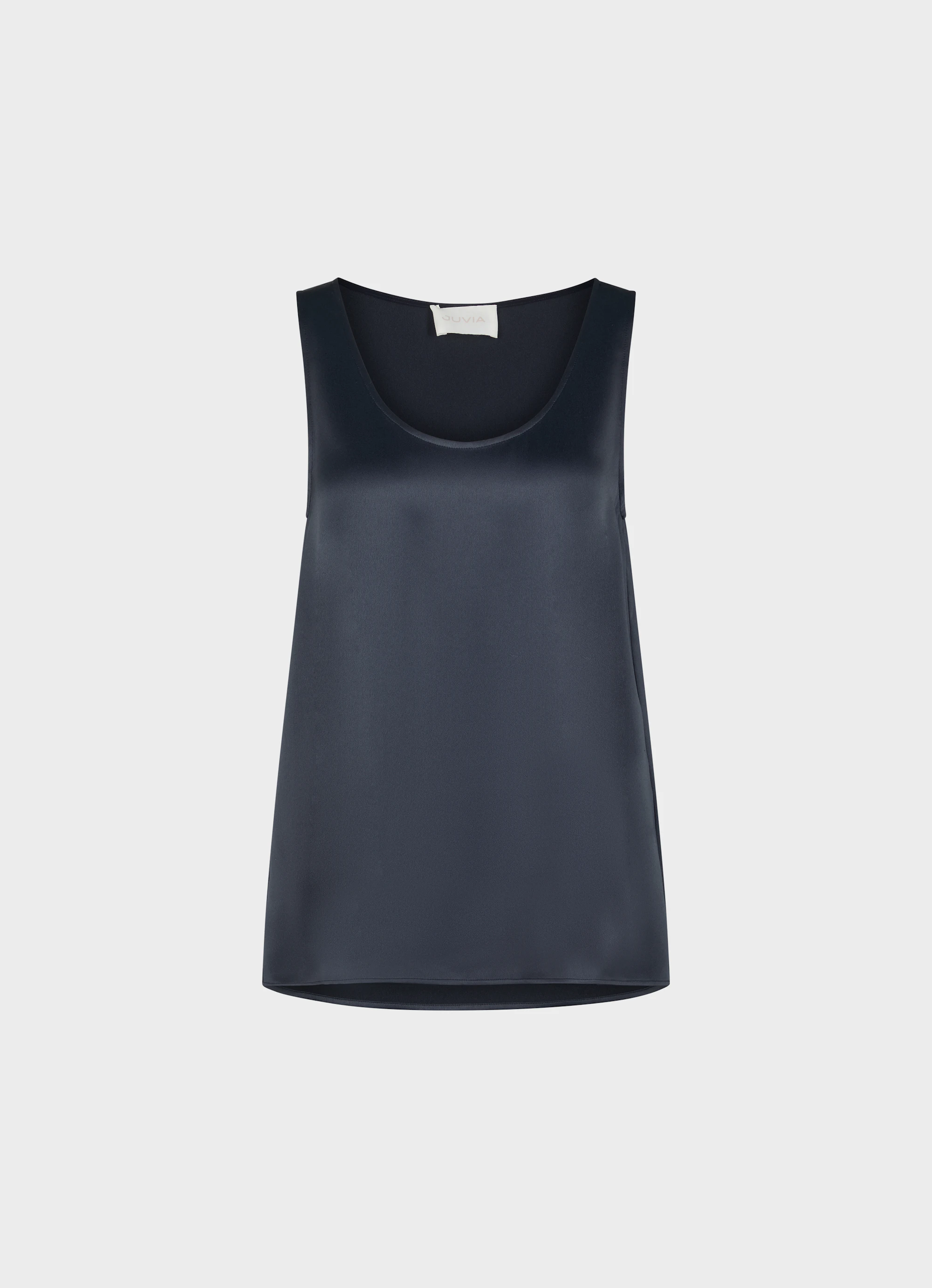 Satin Top Loose Fit navy