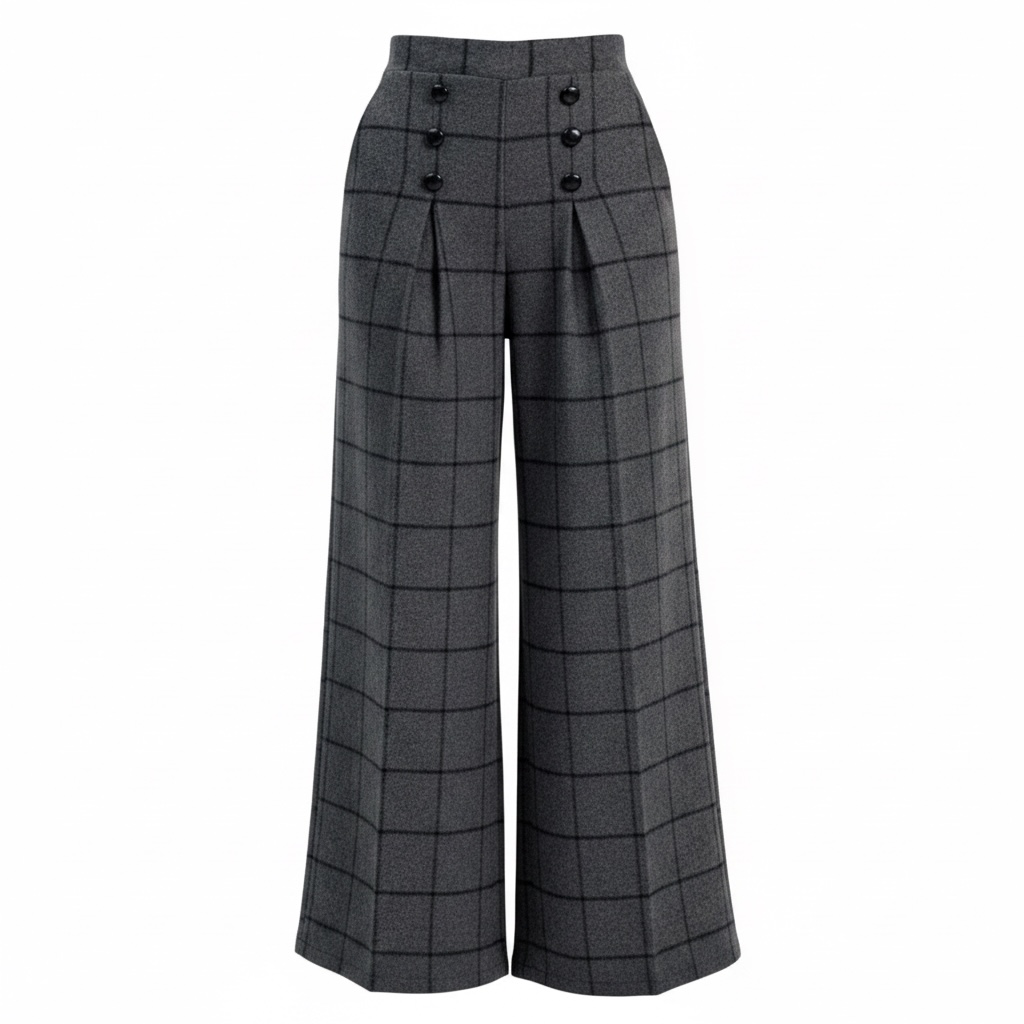 Graue Hose mit Webmuster