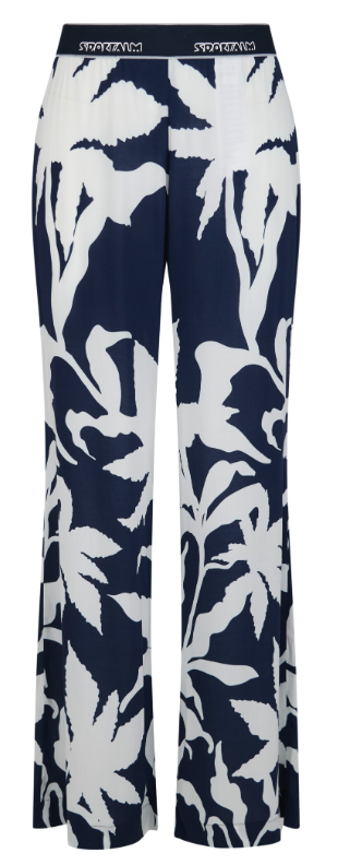 hose, Palazzohose, weite Hose, Blumenmuster, elastischer Bund