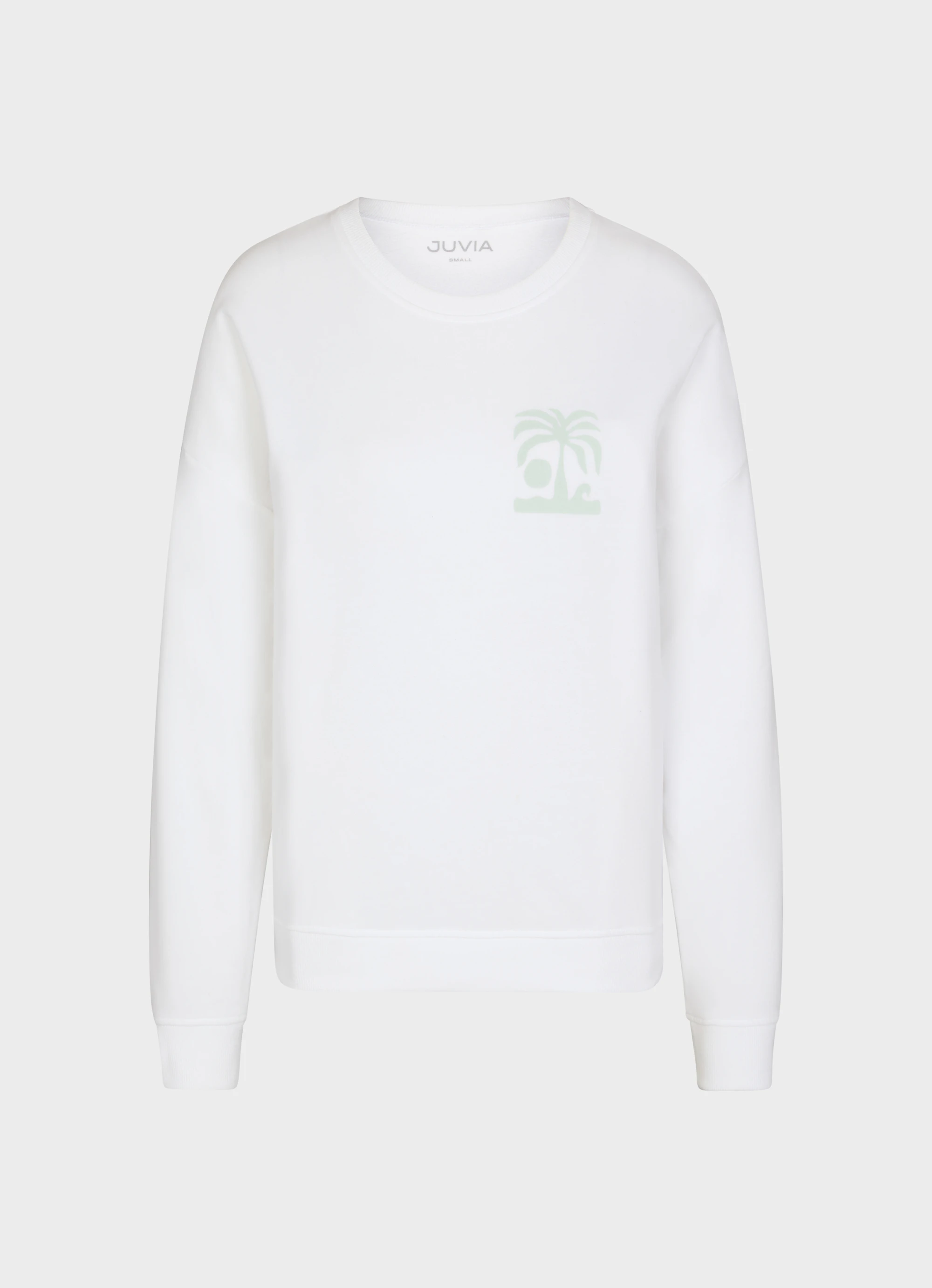 Fleece Sweater Sunset Beach (weiß)