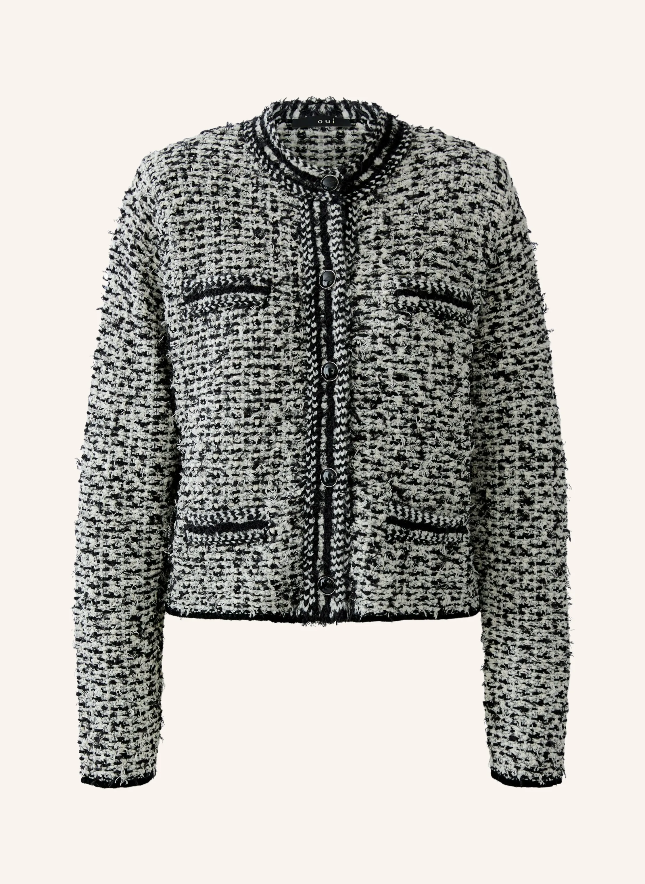 Jacke schwarz/weiß